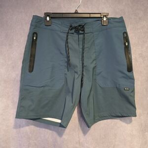 Howler Brothers Teal and Navy Swim Board Shorts